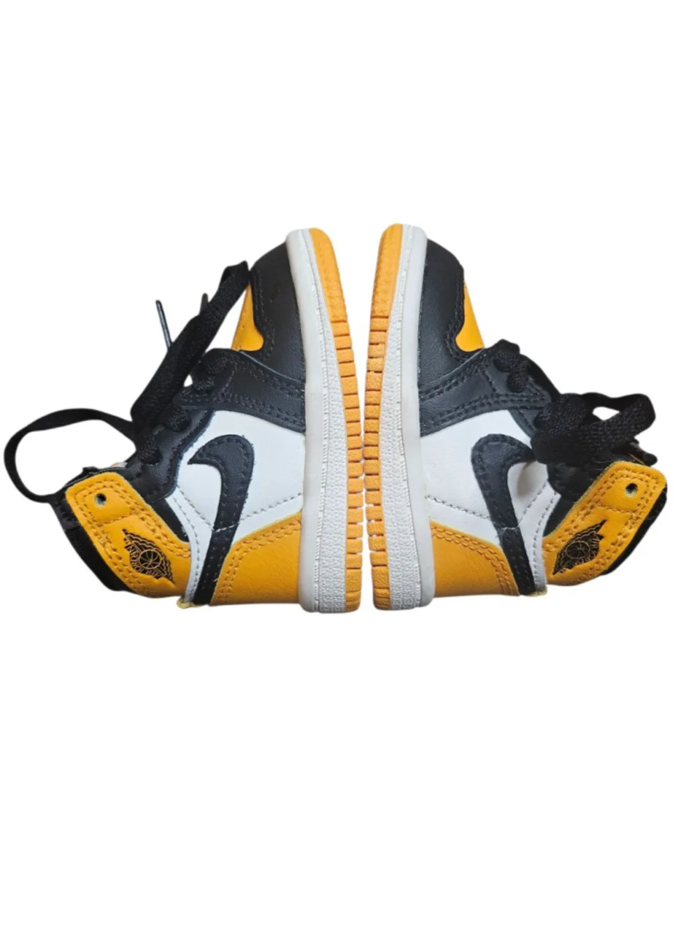Nike 2C Yellow Black White Air Jordan 1 High Taxi Sneakers